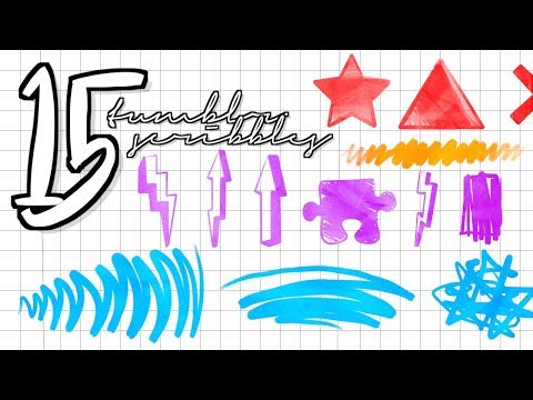 15 TUMBLR SCRIBBLES GREENSCREEN
