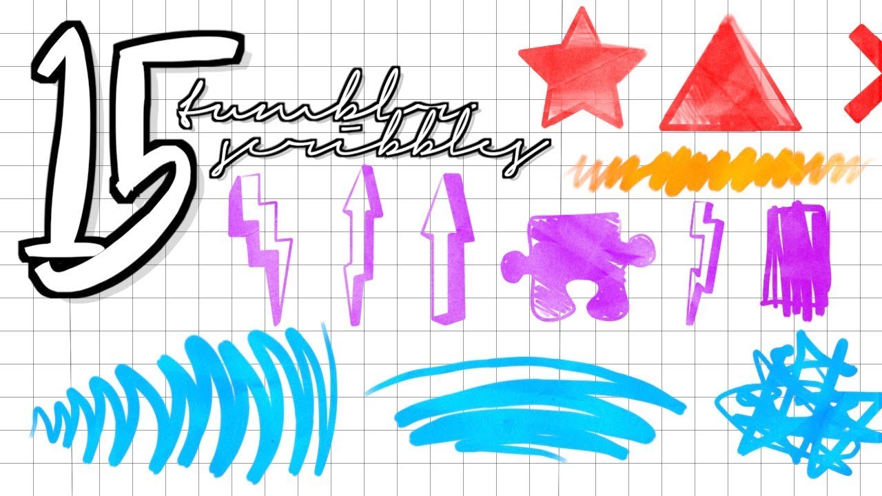 15 TUMBLR SCRIBBLES GREENSCREEN