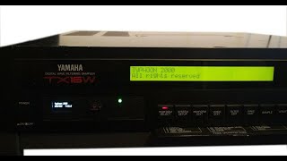 Yamaha TX16W with Gotek USB floppy emulator drive (FlashFloppy HxC Compatible) Sampler