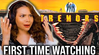 TREMORS (1990) FIRST TIME MOVIE REACTION *THIS WAS SOO WILD AND CAMPY! I LOVED IT!* ACTRESS REACTS