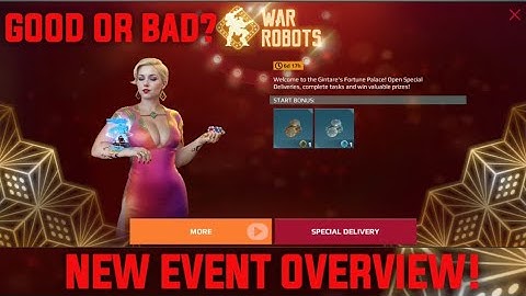 NEW EVENT UPDATE 9.1 OVERVIEW BEST EVENT EVER? (War Robots)