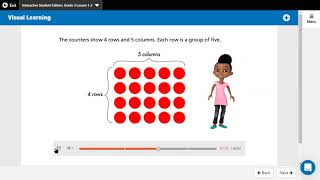 Envisions math lesson 1-3: Arrays and Properties