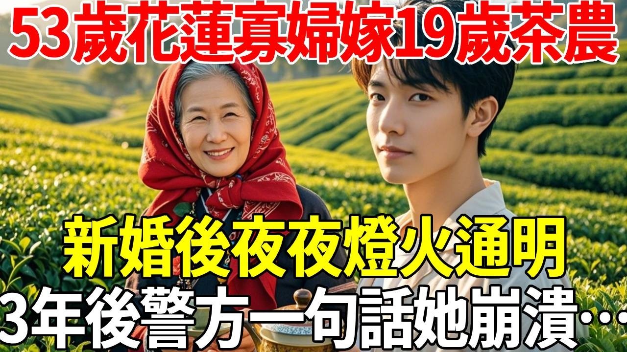 53歲花蓮寡婦嫁19歲茶農，新婚後夜夜燈火通明，3年後警方一句話她崩潰…#蝴蝶飛飛 #民間故事 #奇聞趣事 #古代小說#懸疑#老年情感