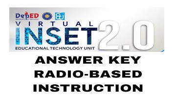 VINSET Day 2 Answer Key - Radio-Based Instruction - MORNING SESSION