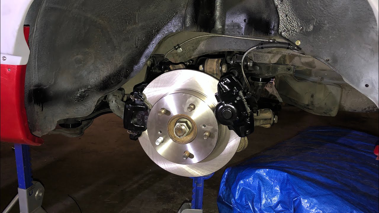 Installing VILLANS 240sx Dual Calipers YouTube