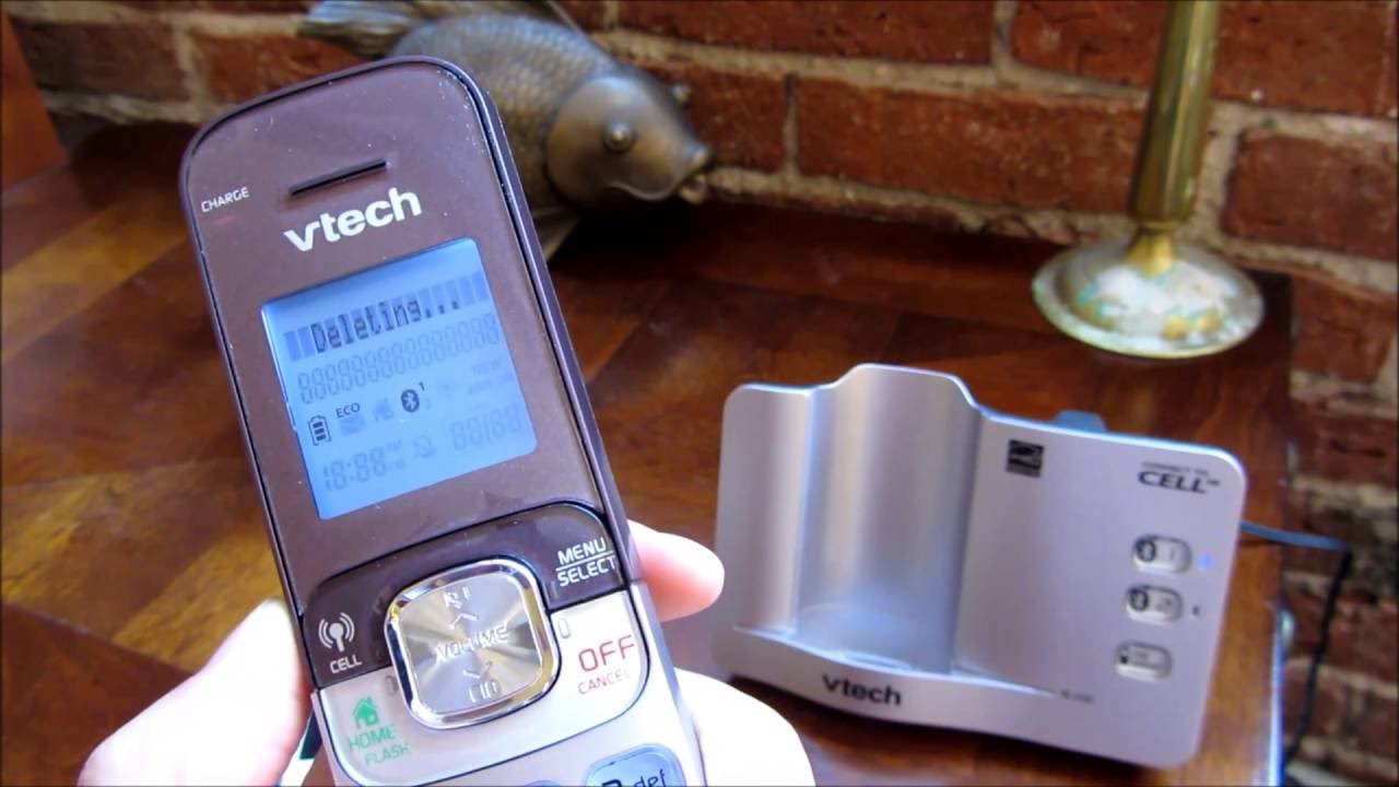 VTech Connect to Cell How to Download and Delete Contacts YouTube