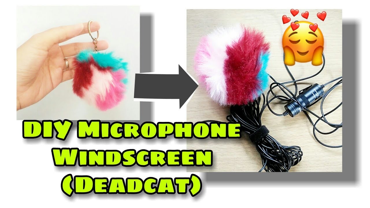 DIY DEADCAT MICROPHONE WIND SCREEN MUFF HOW TO Easy And Cheap