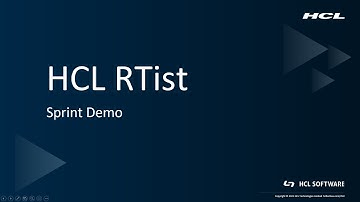 HCL RTist - Sprint Demo 2021.40 - 1. Introduction