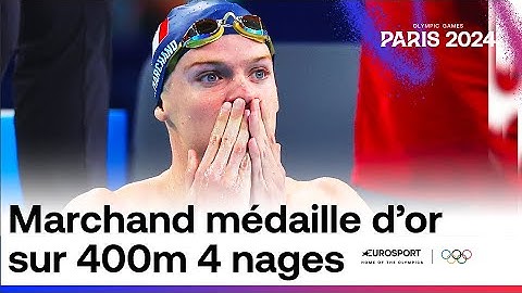 JO PARIS 2024 - LÉON MARCHAND CHAMPION OLYMPIQUE DU 400M 4 NAGES AVEC RECORD OLYMPIQUE !