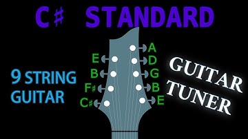 C# STANDARD (9 String Guitar) GUITAR Tuning (Tuner)