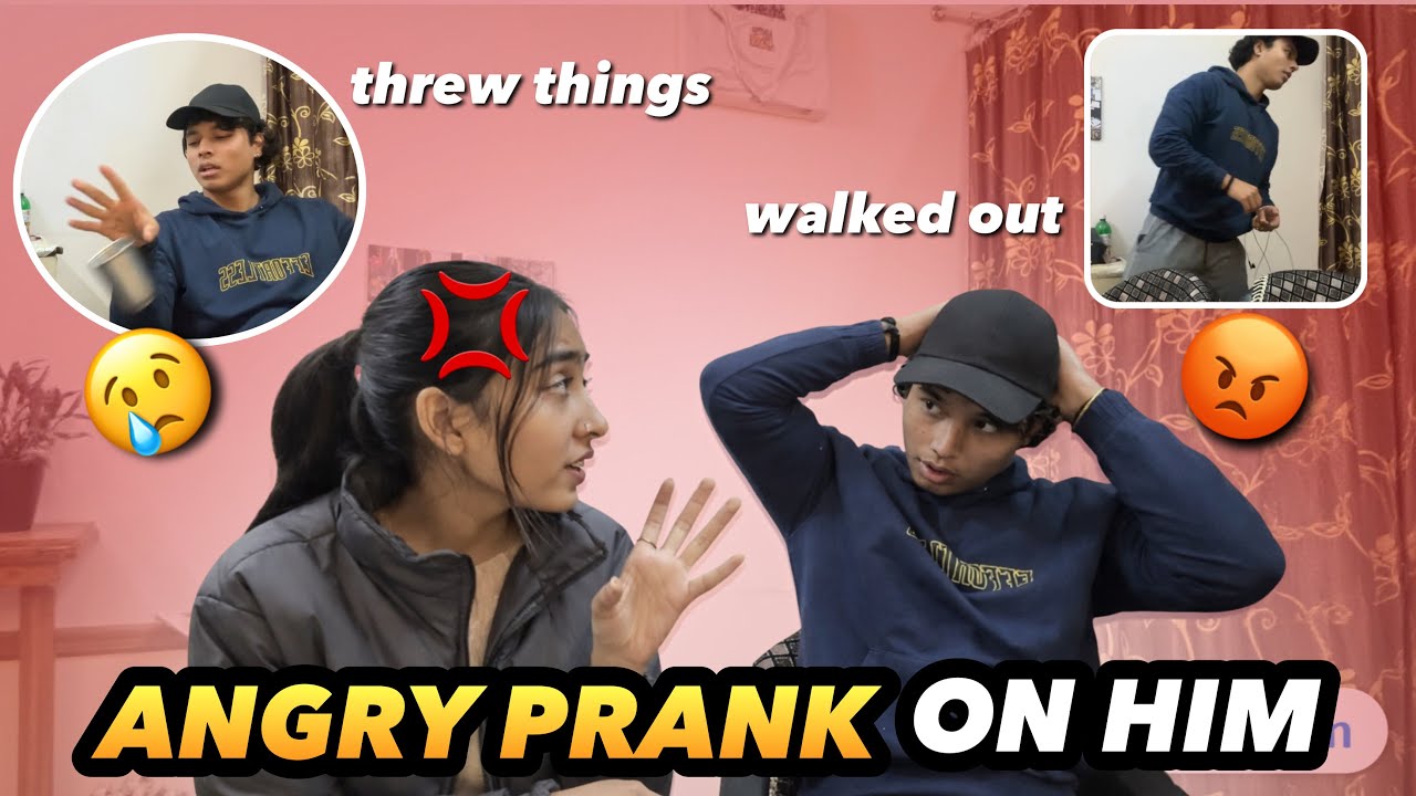 Angry Prank Gone WRONG 😳😡 He Threw Things & Walked Out😭💢