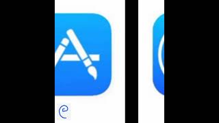 Evolution of App store logo