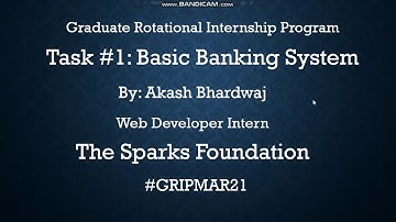 Basic Banking System-TSF task#1