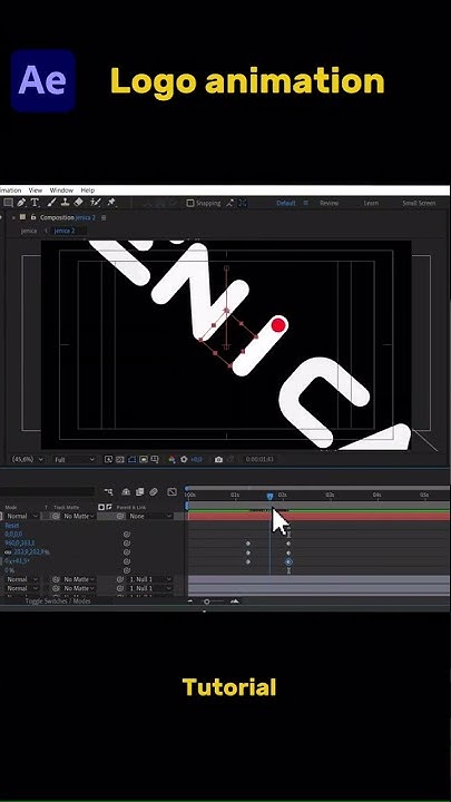 LOGO ANIMATION TUTORIAL #logo #animation #logomotion # ...