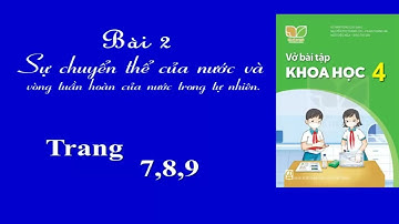 Vở bài tập khoa học 4 kết nối - Bài 2 Sự chuyển thể của nước và vòng tuần hoàn của nước - Trang 7