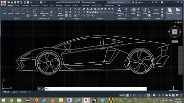 How to design car in AutoCAD (हिन्दी) tutorial