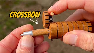 "I Built a Tiny Crossbow - It Works"