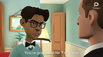 Plotagon - The Hunk escapes from Baldi’s Basics/Grounded