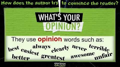 3rd Grade - Reading - Argumentative Text - Topic Overview