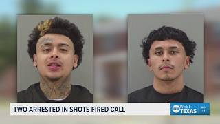 Two men arrested after shots fired call at apartment complex