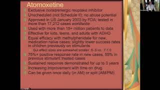 ADHD Medications -  Part III -  Atomoxetine (Strattera)