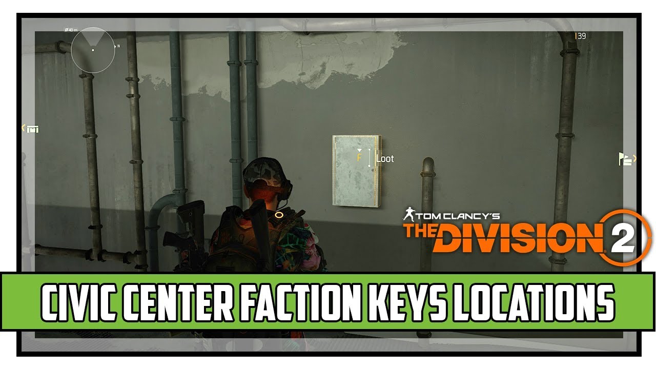 The Division 2 Civic Center Faction Keys Locations YouTube