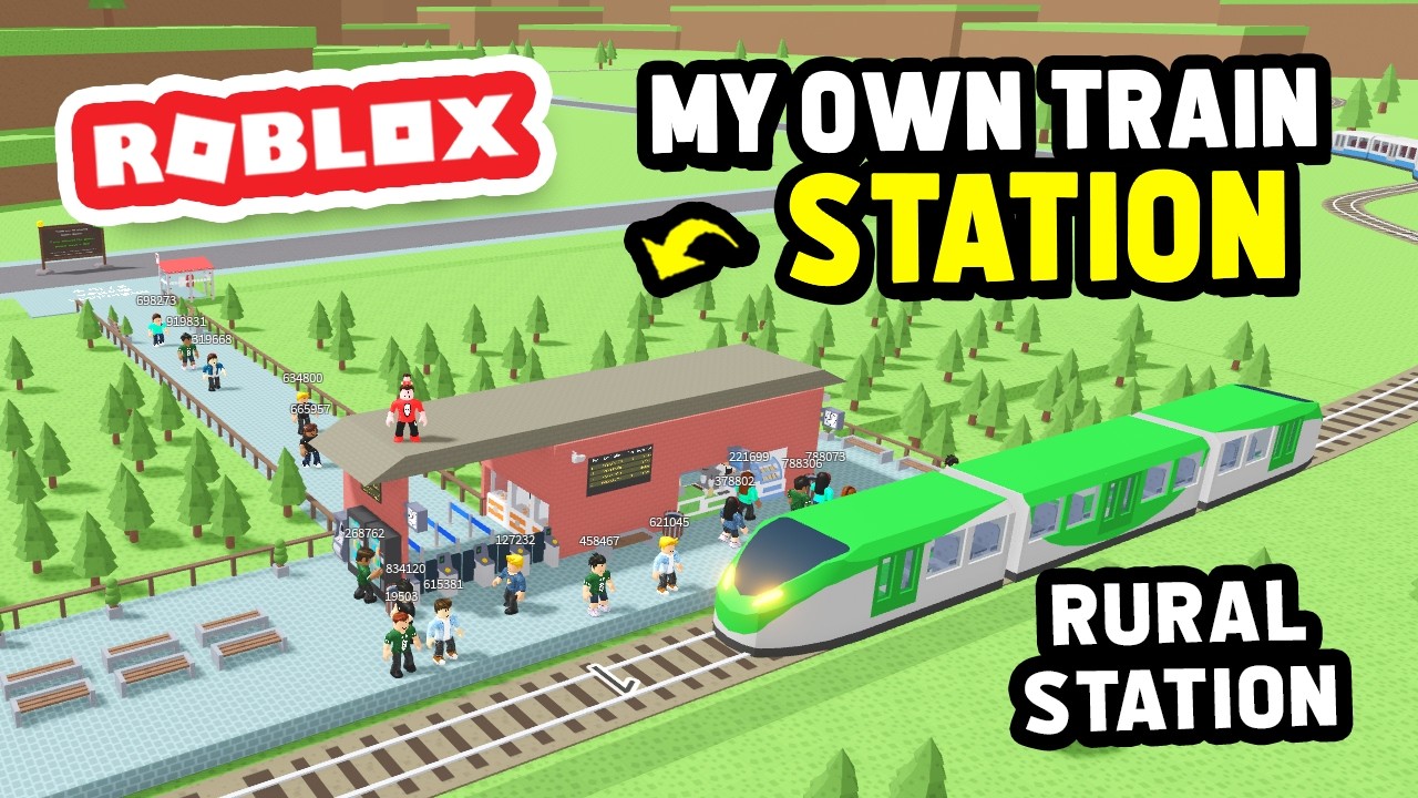 Building My Own RURAL TRAIN STATION in Roblox