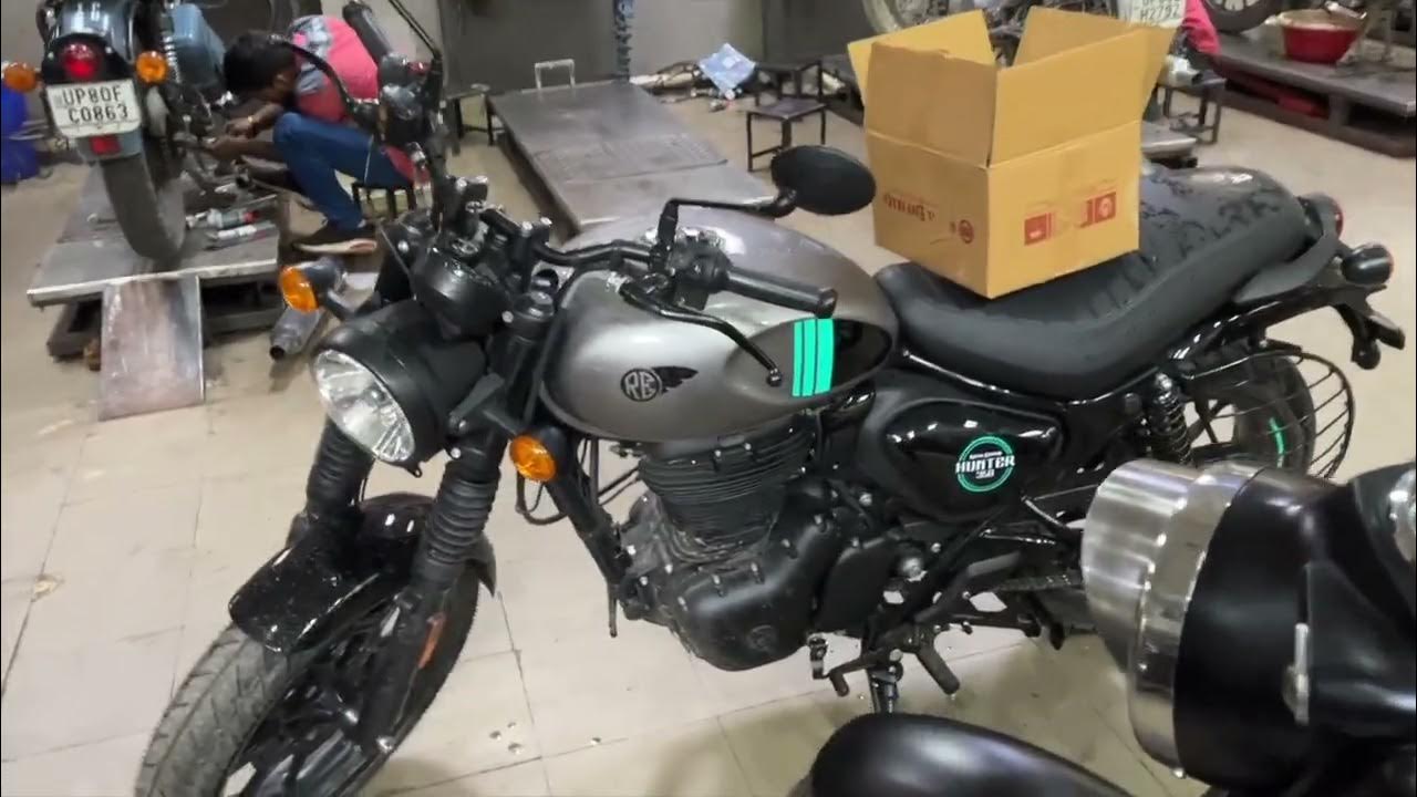 RE Hunter 350 Engine Guard Installation Rider Aman YouTube