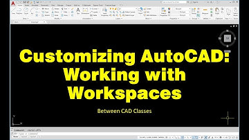 Customizing AutoCAD: Working with Workspaces
