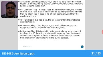 Flag Registers  - 8086