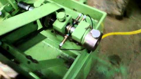 Semi Automatic Pitch Controlled Tapping Machine For Nut Clip of M6 Thread. Prod. 30 pcs per min..mp4
