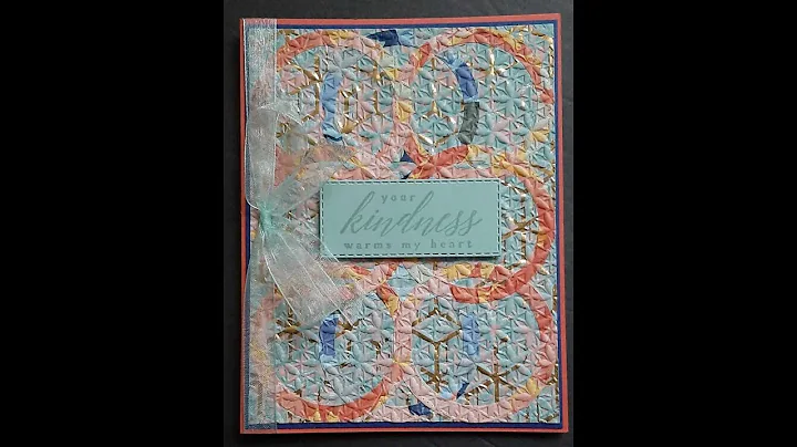 Wedding Ring Quilt Card using Texture Chic and Fan...