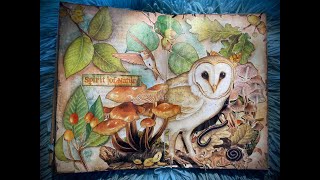 Wise Mr Owl Altered Book Art Journal Tutorial