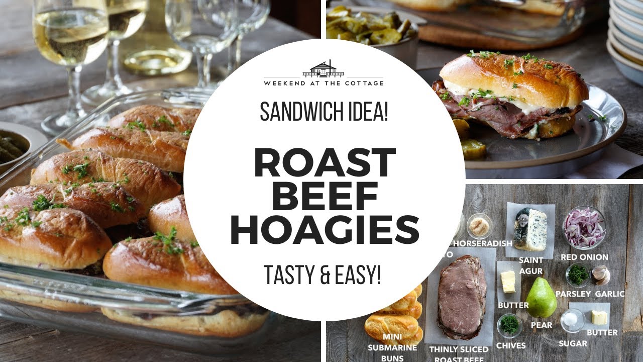 ROAST BEEF HOAGIES Sensational Sandwich Recipe! YouTube
