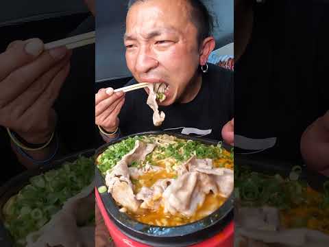 【トラック飯】韓国ラーメン⁉︎ノグリに豚バラ肉を投入しました！【asmr】#shorts