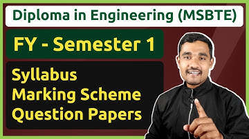 Semester 1 Syllabus - MSBTE | First Year Syllabus | Diploma in Engineering | MSBTE