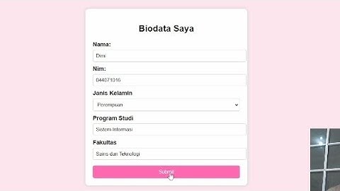 Tugas 1 Pemrograman Berbasis Web