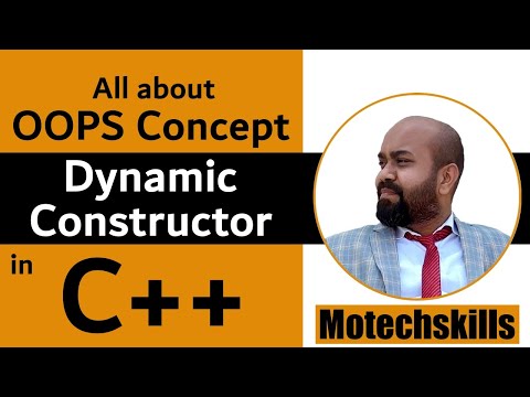 DYNAMIC CONSTRUCTOR IN OOPS C++ | IMPLEMENTATION OF DYNAMIC CONSTRUCTOR