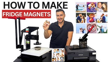 How To Make Custom 2x2" Square Photo Fridge Magnets | Step by Step DIY