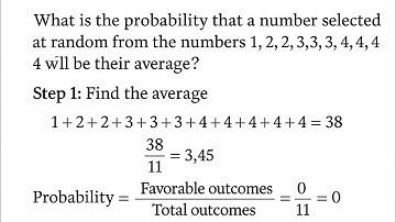 What is the probability that number selected at random from the numbers 1,2,2,3,3,3,4,4,4,4 will be