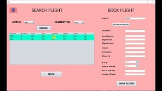 Airline Reservation System using Java