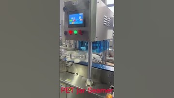 PET Jar Seamer Machine,Automatic Plastic Container Sealer Machine,Can Sealing Machine for Can(2023)