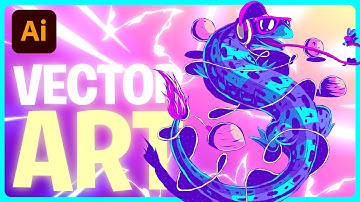 Salamander Illustration - Drawing on Paper and Vectoring in Adobe Illustrator - Speed Art