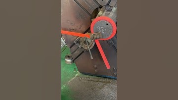 Inside the factory how to speed coil making big springs #process #machine #factory