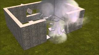 Simple physics and smoke for explosion