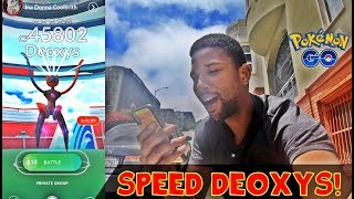 First Speed Deoxys EX Raid in Pokemon GO! San Francisco Legendary raids! ep. 137