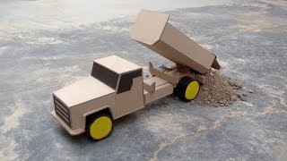 How to Make a Dump Truck From Cardboard at home