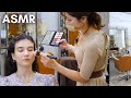 ASMR - MAKE-UP ARTIST does my MAKE-UP! (Makeup tutorial)