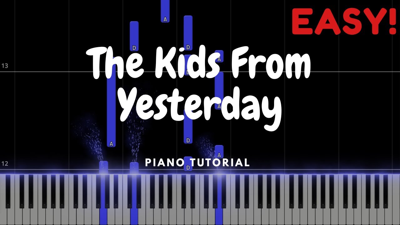 How to Play The Kids From Yesterday on Piano | My Chemical Romance (EASY Tutorial)