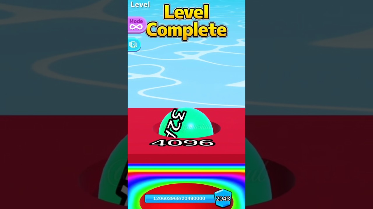 IMPOSSIBLE?! 😱🟢🔴 | 32A Lime Ball in 4096 Red Tile | Ball Run 2048 